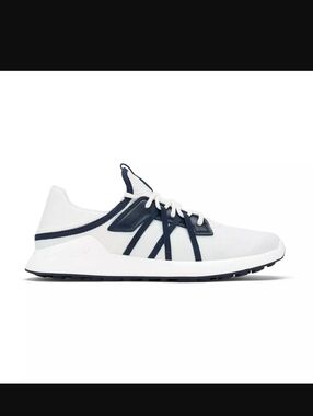 Olukai Manele Spikeless Men's Golf Shoes Bright Wht Navy Sz. 12